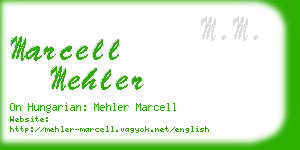 marcell mehler business card